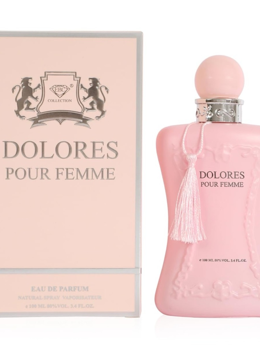 Dolores Pour Femme Pink Eau de Parfum Bottle